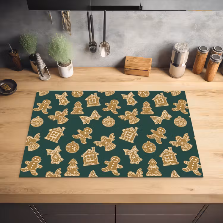Illustratie - Koekjes - Groen Inductie beschermer vinyl 3mm klein 276 -sfeer5