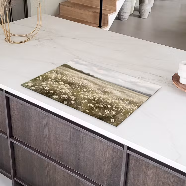 Illustratie - Landschap - Wit Inductie beschermer vinyl 3mm klein -sfeer8