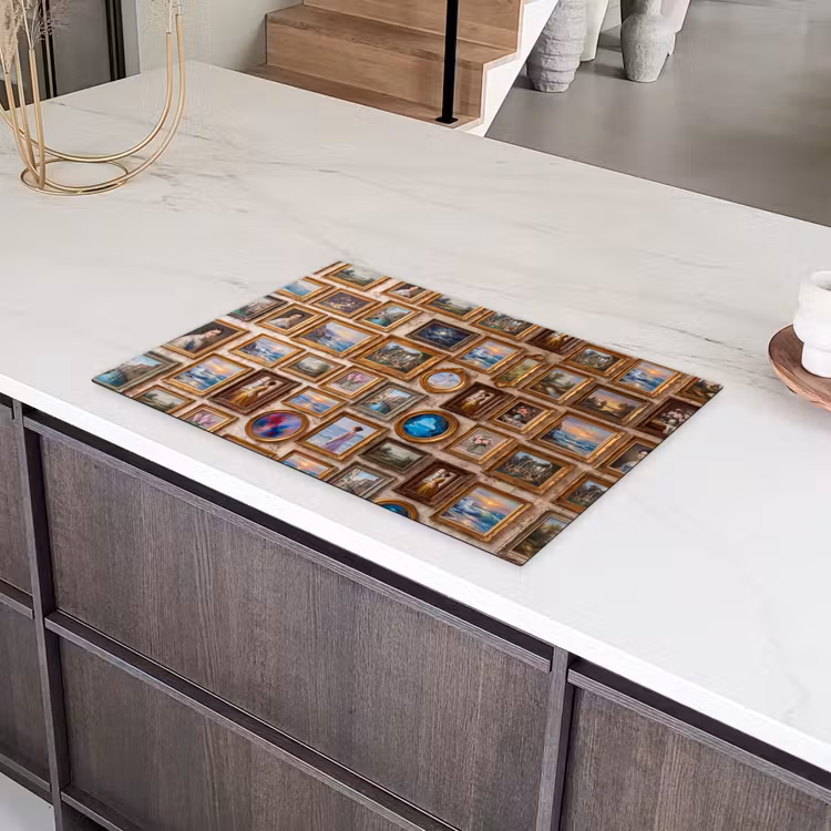 Interieur - Kunst - Collectie - Klassiek - Goud Inductie beschermer vinyl 3mm klein -sfeer8