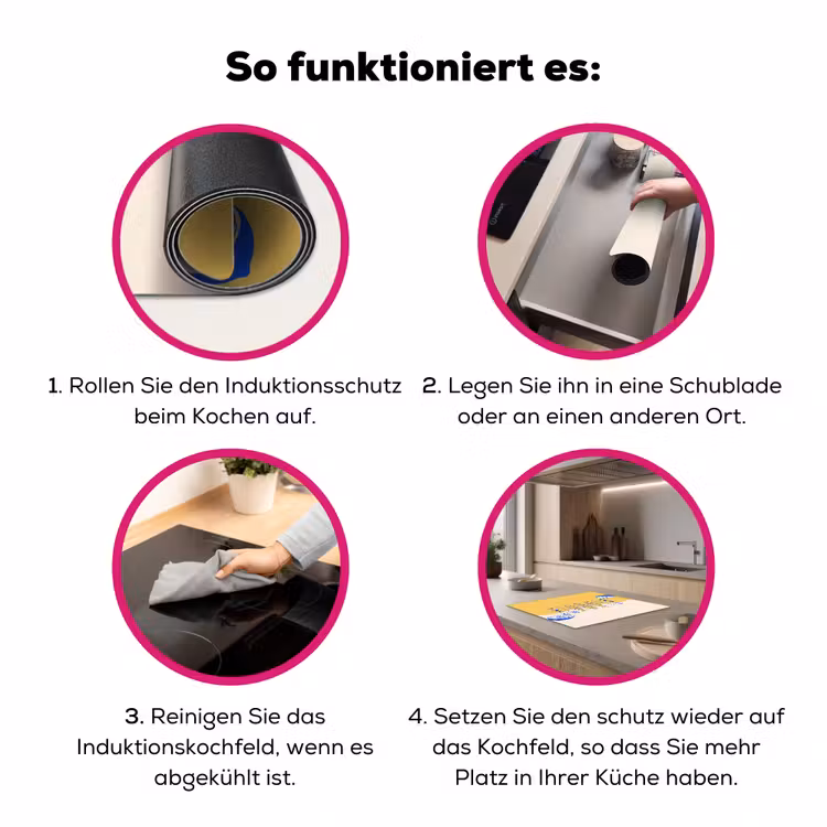Italië - Eten - Citroen - Vis - Grafisch Inductie beschermer vinyl 3mm middel -zzzzzzz-lf-werking