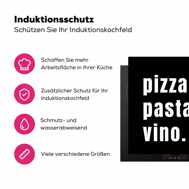 Italiaanse Essenties Inductie beschermer vinyl 3mm klein -zzzzzzz-lf-ups