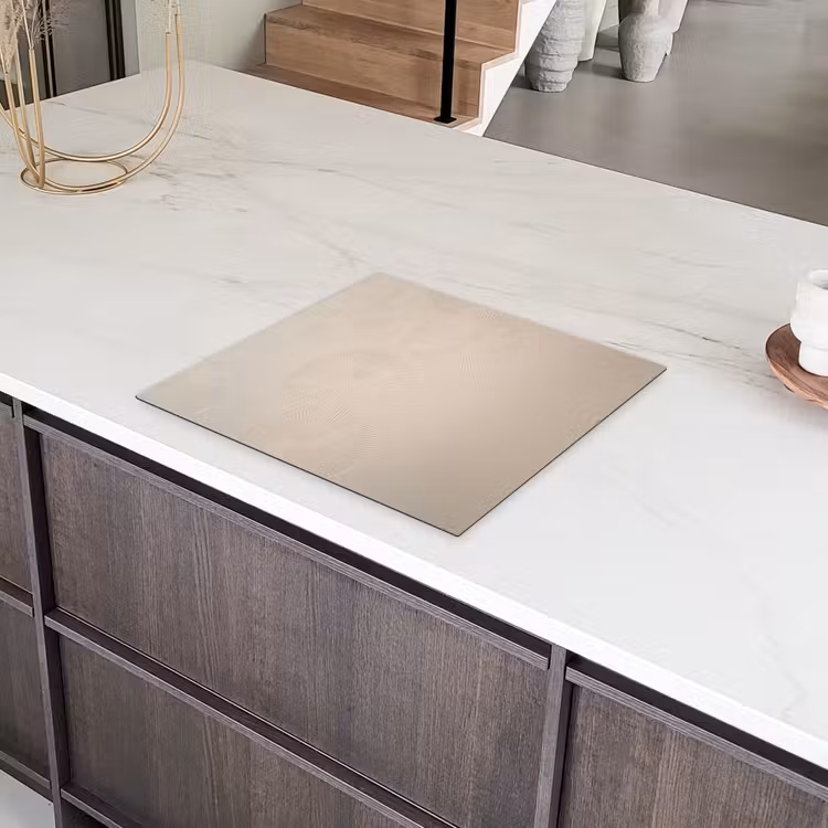 Japandi - Beige - Modern Inductie beschermer vinyl 3mm middel -sfeer8