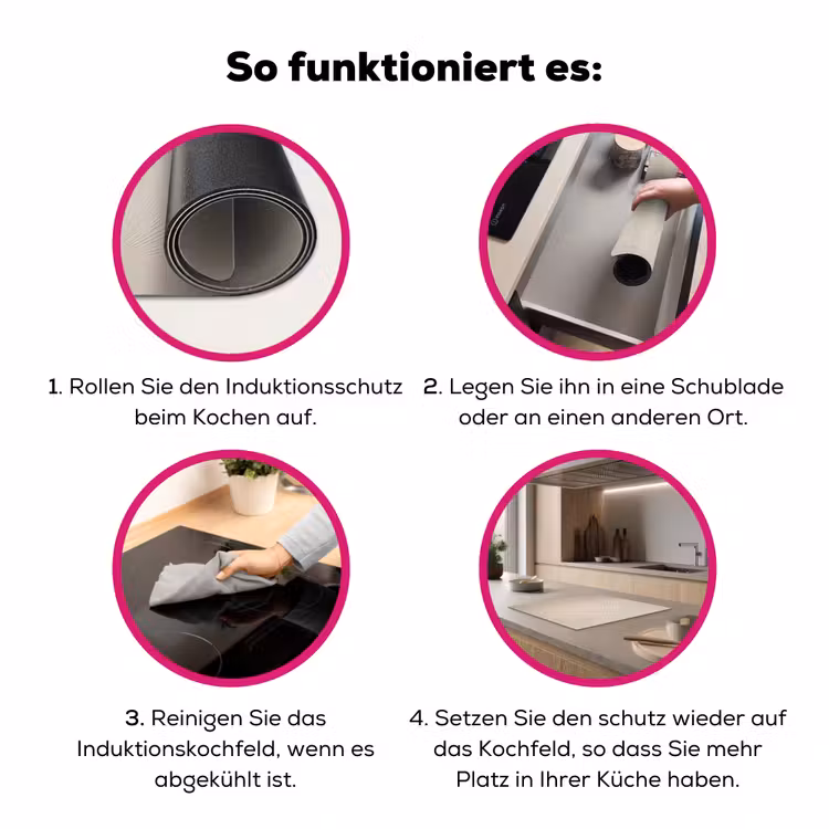 Japandi - Beige - Modern Inductie beschermer vinyl 3mm middel -zzzzzzz-lf-werking