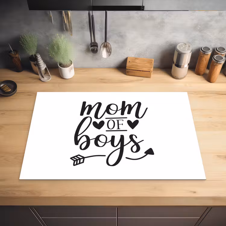 Jongens - Moederdag - Quotes Inductie beschermer vinyl 3mm klein -sfeer5