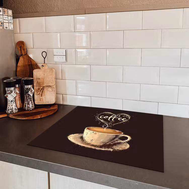 Koffie - Quote - Hartje - Coffee Inductie beschermer vinyl 3mm middel -sfeer3
