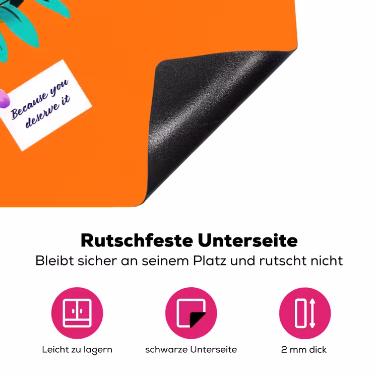 Kaartje - Boeket - Bloemen Inductie beschermer vinyl 3mm klein -zzzzzzz-lf-onderkant
