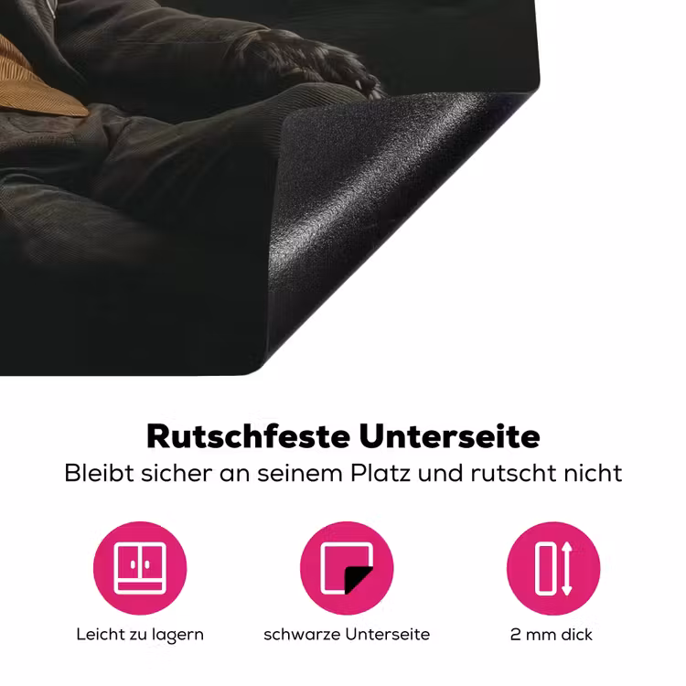 Kat - Pak - Oranje - Sigaar Inductie beschermer vinyl 3mm klein -zzzzzzz-lf-onderkant