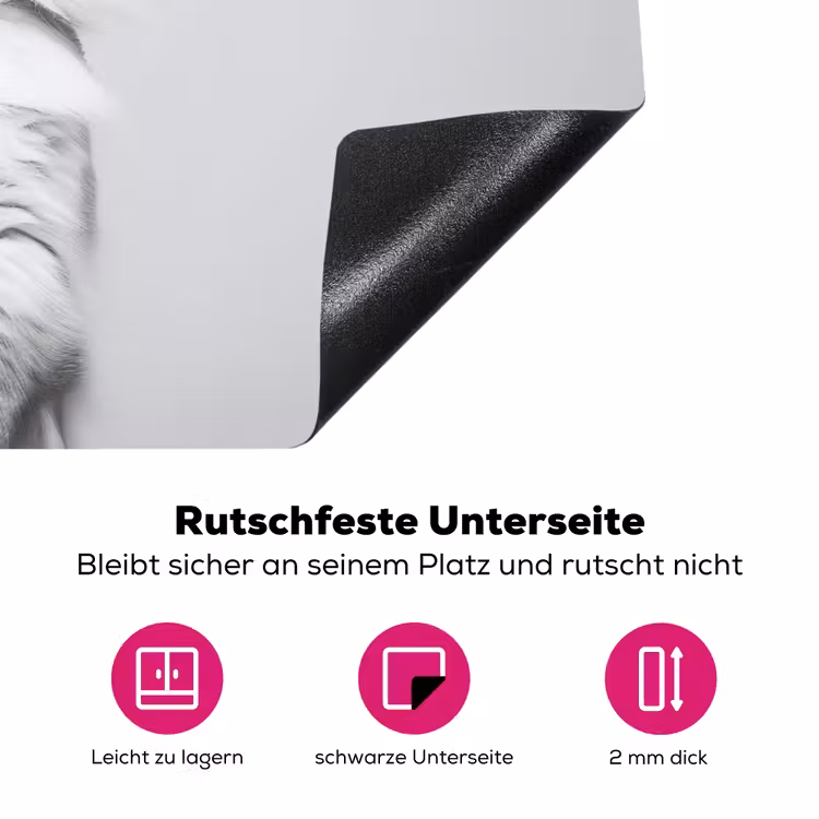 Kat - Zonnebril - Wijnglas - Langharig Inductie beschermer vinyl 3mm klein -zzzzzzz-lf-onderkant