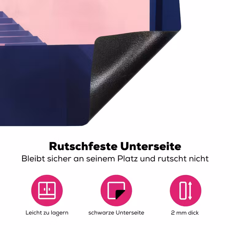 Kat - Trap - Gebouwen - Schaduwcontrasten Inductie beschermer vinyl 3mm klein -zzzzzzz-lf-onderkant