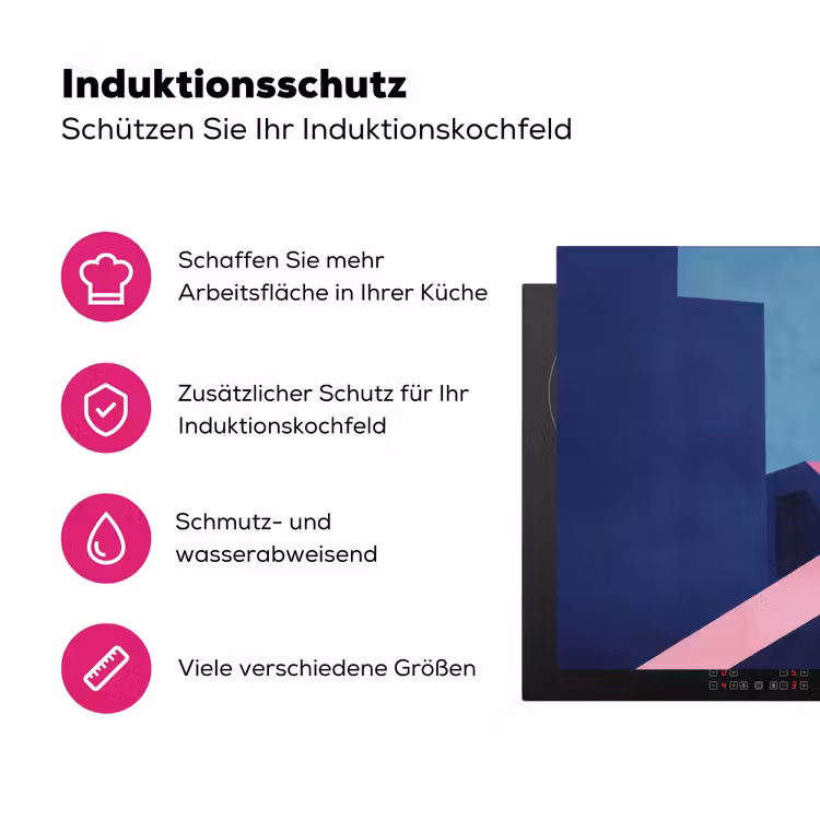 Kat - Trap - Gebouwen - Schaduwcontrasten Inductie beschermer vinyl 3mm klein -zzzzzzz-lf-ups