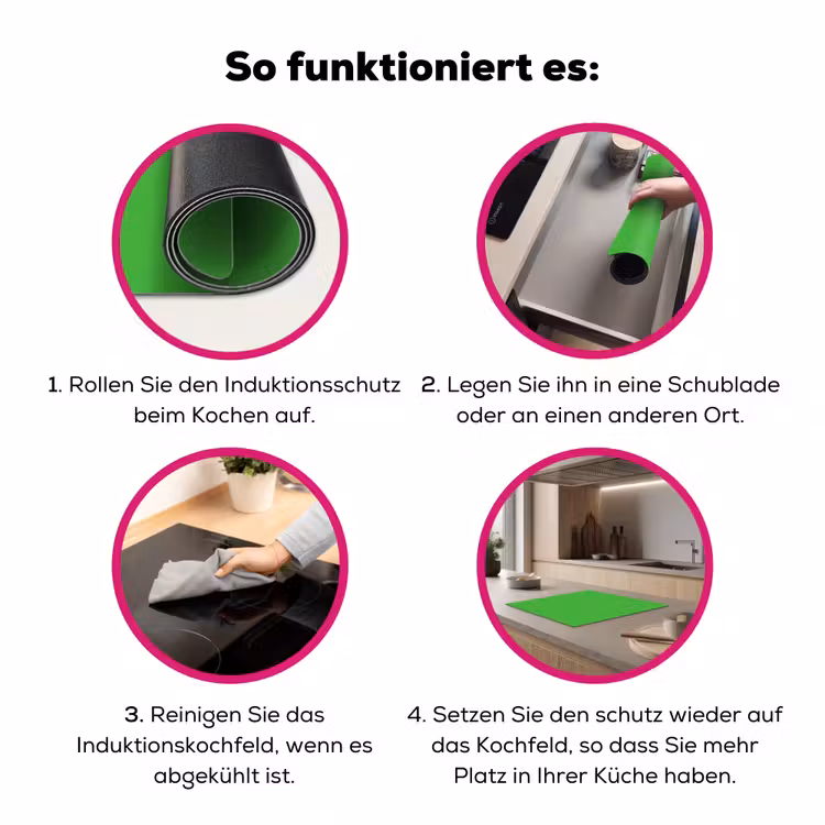 Kelly - Green - Groen Inductie beschermer vinyl 3mm middel 274 -zzzzzzz-lf-werking