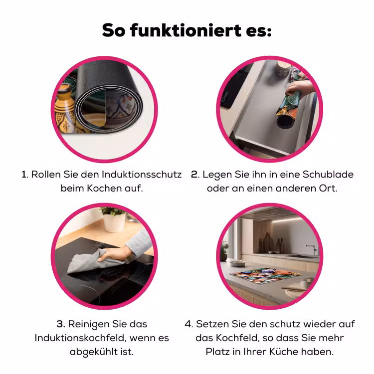 Herdabdeckplatte - Keramik – Bunt – Muster - Aardewerk - Kleurrijk - Patroon Inductie beschermer vinyl 3mm middel