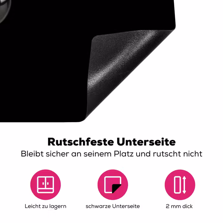 Kers - Luxueus - Metallic Inductie beschermer vinyl 3mm klein -zzzzzzz-lf-onderkant