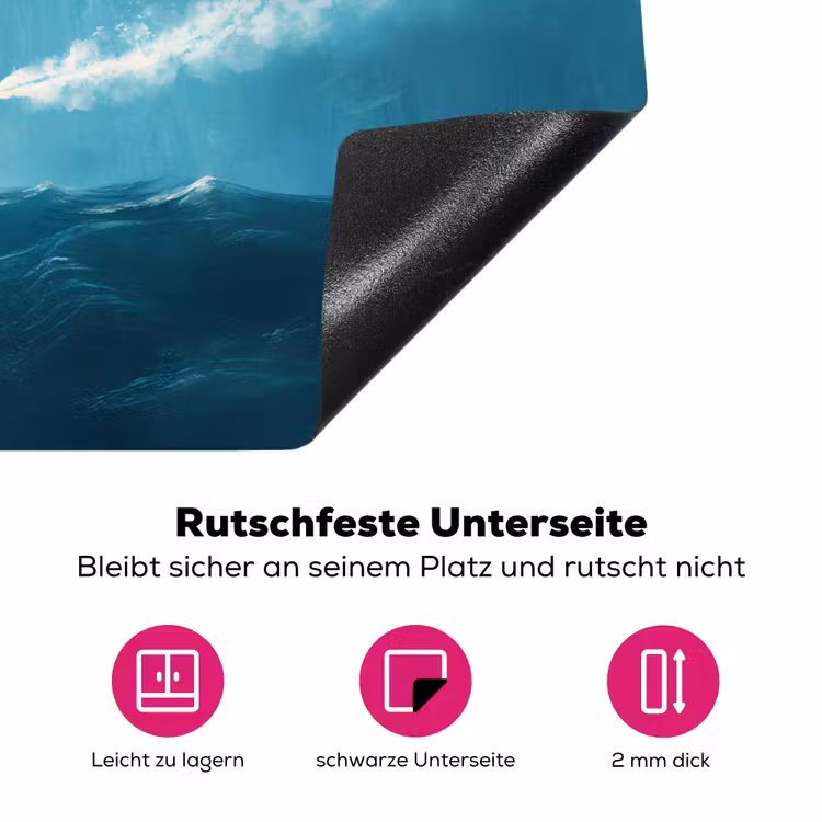 Kitesurfer - Oranje - Zee - Lucht Inductie beschermer vinyl 3mm klein -zzzzzzz-lf-onderkant