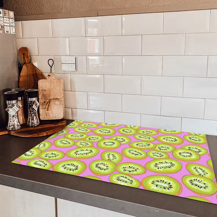 Kiwi - Speels - Groen Inductie beschermer vinyl 3mm klein 276 -sfeer3