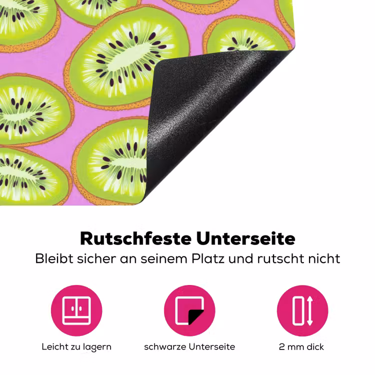 Kiwi - Speels - Groen Inductie beschermer vinyl 3mm klein 276 -zzzzzzz-lf-onderkant
