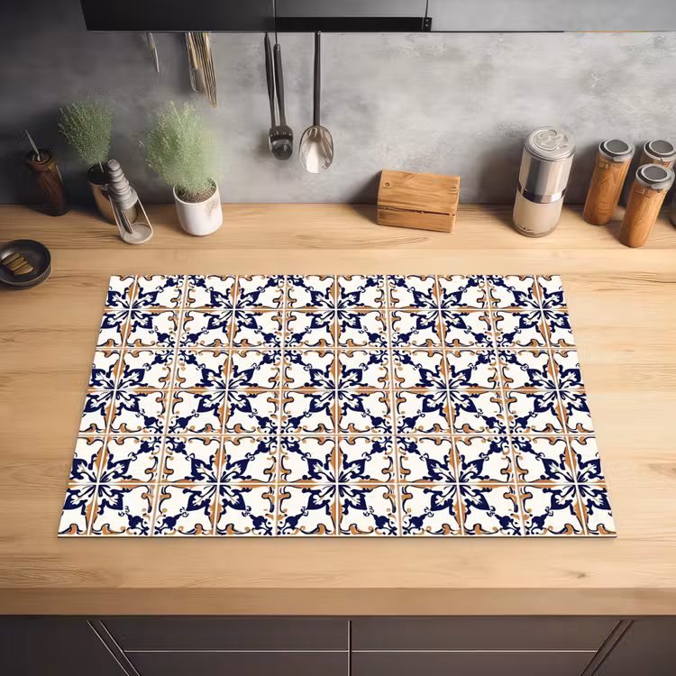 Klassiek - Patroon - Kleurrijk Inductie beschermer vinyl 3mm klein 276 -sfeer5