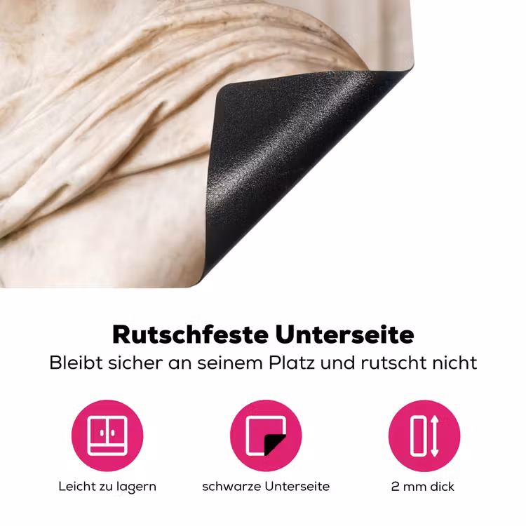 Klassiek - Marmer - Wijn Inductie beschermer vinyl 3mm klein -zzzzzzz-lf-onderkant