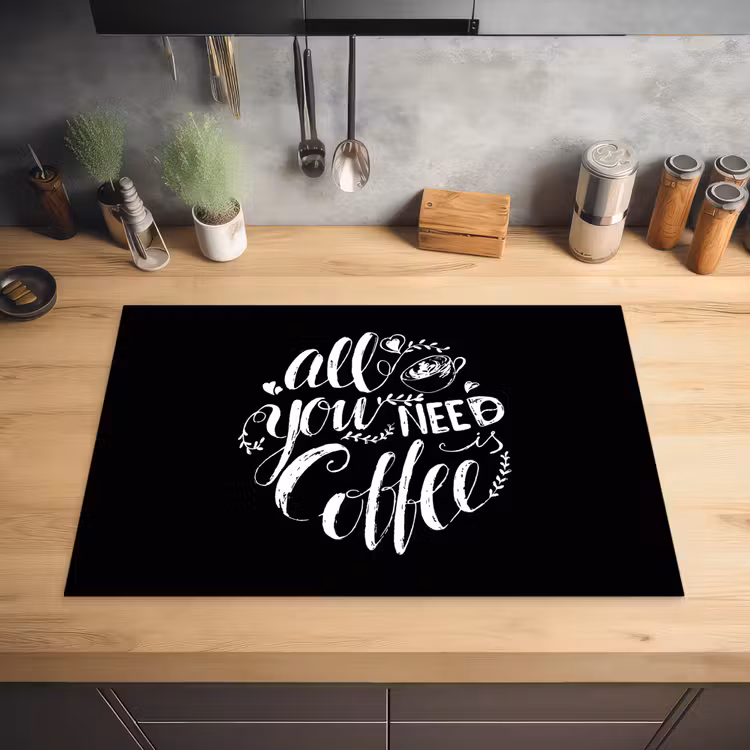 Cafeïne Devotie Inductie beschermer vinyl 3mm klein -sfeer5