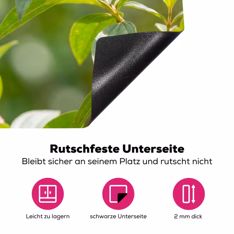 Kolibrie - Bloem - Natuur - Groen Inductie beschermer vinyl 3mm klein -zzzzzzz-lf-onderkant