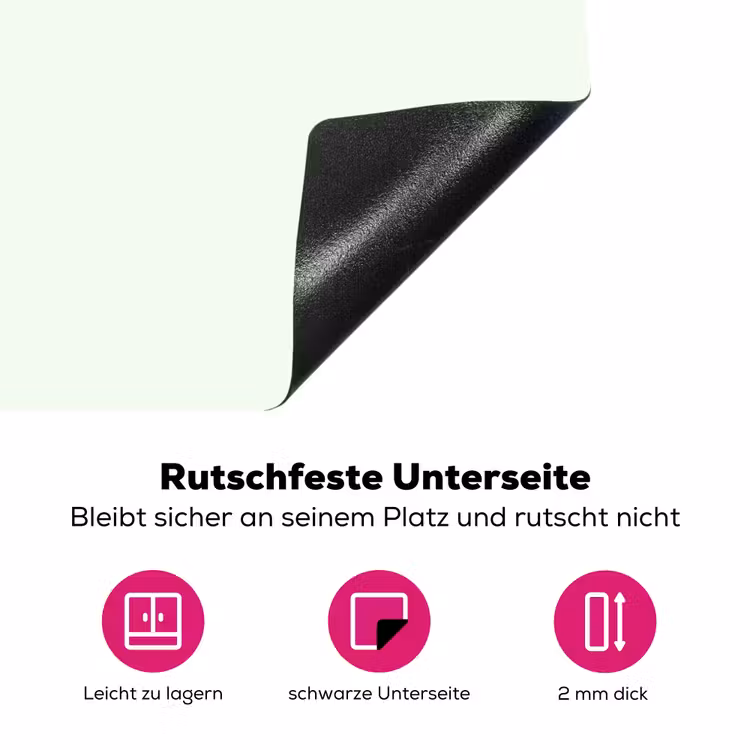 Focus on the good - Beige - Roze Inductie beschermer vinyl 3mm klein -zzzzzzz-lf-onderkant