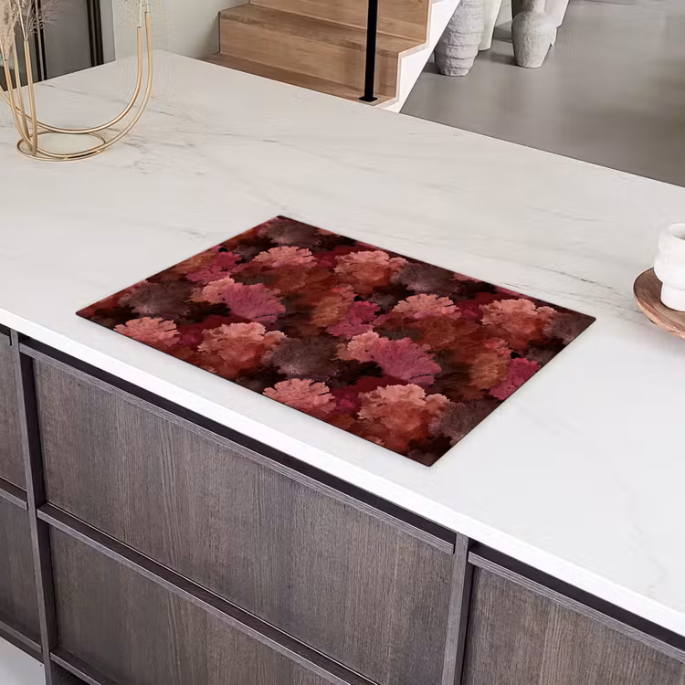 Koraal - Textuur - Kleurrijk Inductie beschermer vinyl 3mm klein 276 -sfeer8
