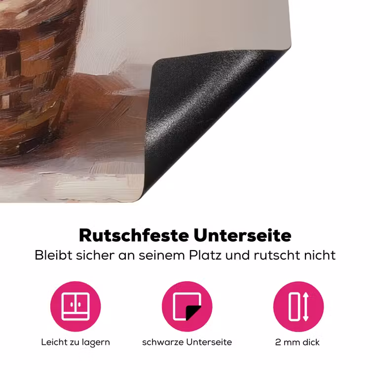 Mand - Eieren - Roze Inductie beschermer vinyl 3mm klein -zzzzzzz-lf-onderkant