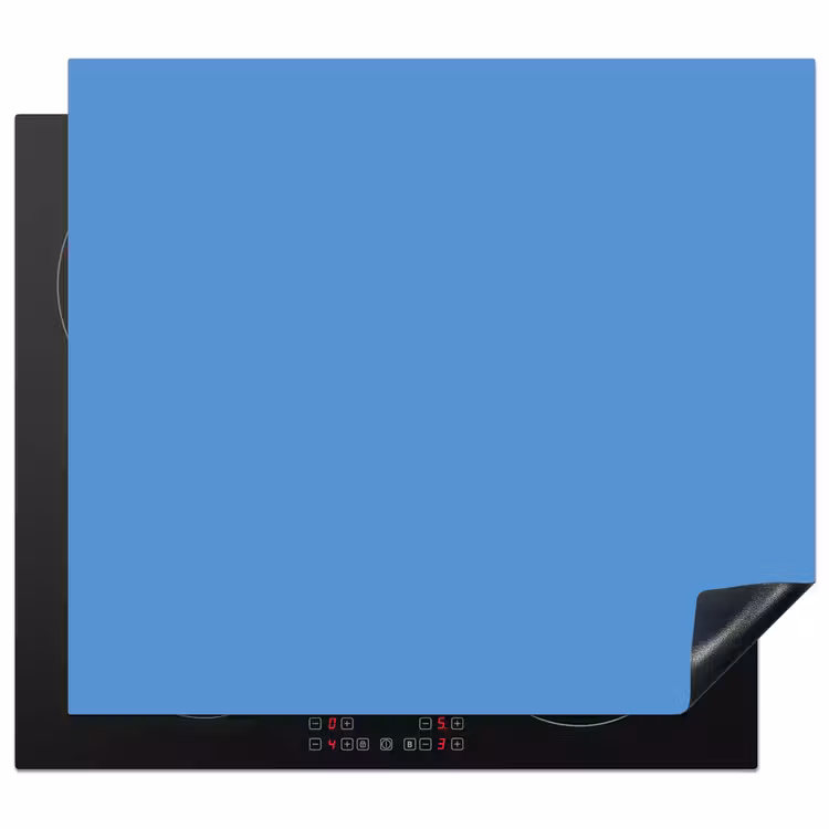 Cornflower - Blue - Blauw Inductie beschermer vinyl 3mm middel 274 -3d