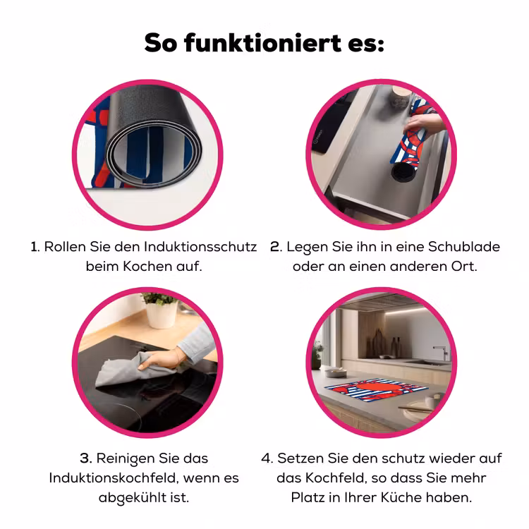 Krab - Strepen - Zeeleven - Illustratie - Rood Inductie beschermer vinyl 3mm middel -zzzzzzz-lf-werking