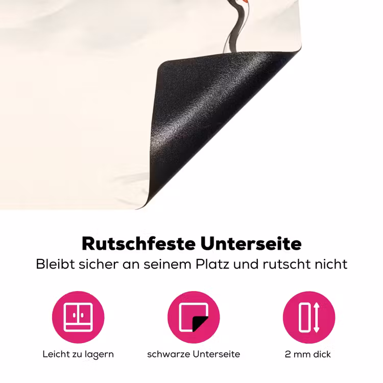 Kraanvogel - Azië - Klassiek Inductie beschermer vinyl 3mm klein -zzzzzzz-lf-onderkant