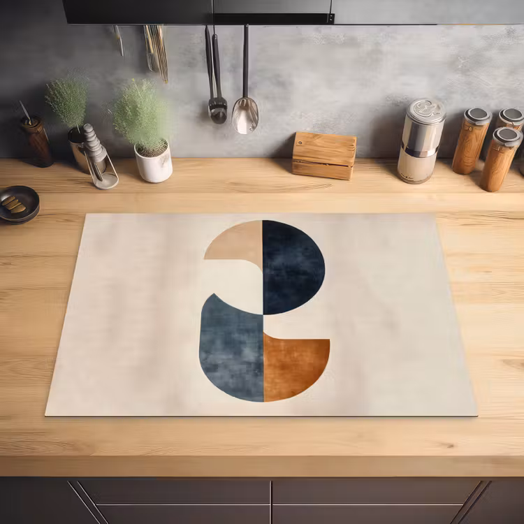 Cirkels - Abstract - Kleurrijk Inductie beschermer vinyl 3mm klein -sfeer5