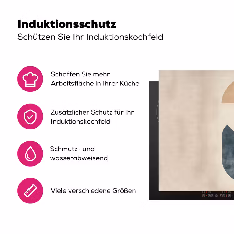 Cirkels - Abstract - Kleurrijk Inductie beschermer vinyl 3mm klein -zzzzzzz-lf-ups