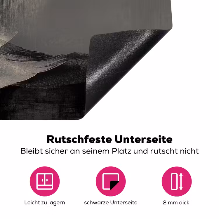 Cirkels - Schaduw - Abstract Inductie beschermer vinyl 3mm klein -zzzzzzz-lf-onderkant
