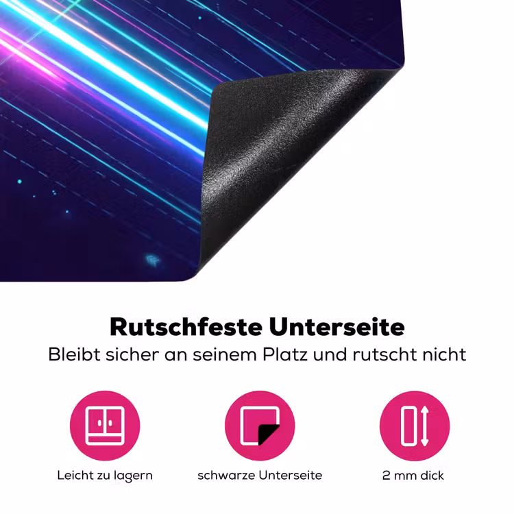 Kruisen - Lasterstralen - Neon Inductie beschermer vinyl 3mm klein -zzzzzzz-lf-onderkant