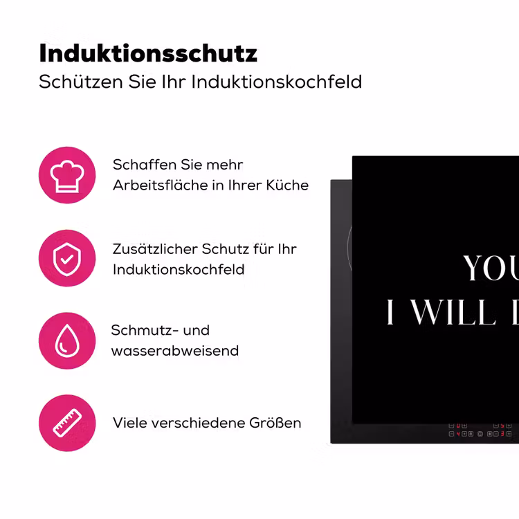 Culinaire Afspraak Inductie beschermer vinyl 3mm klein -zzzzzzz-lf-ups