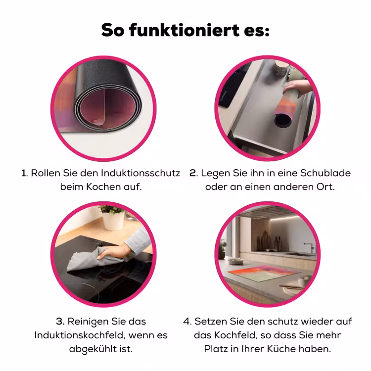 Kunst - Vloeiend - Overgangen - Oranje Inductie beschermer vinyl 3mm middel -zzzzzzz-lf-werking