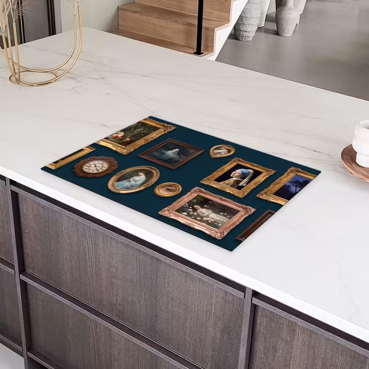 Kunst - Schilderijen - Decoratie - Klassiek - Groen Inductie beschermer vinyl 3mm klein -sfeer8