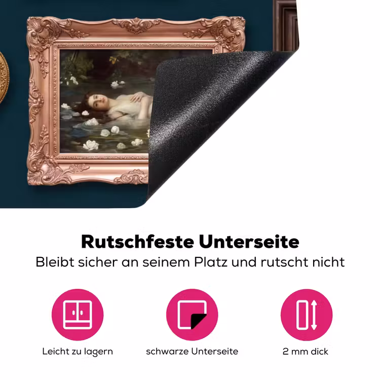 Kunst - Schilderijen - Decoratie - Klassiek - Groen Inductie beschermer vinyl 3mm klein -zzzzzzz-lf-onderkant