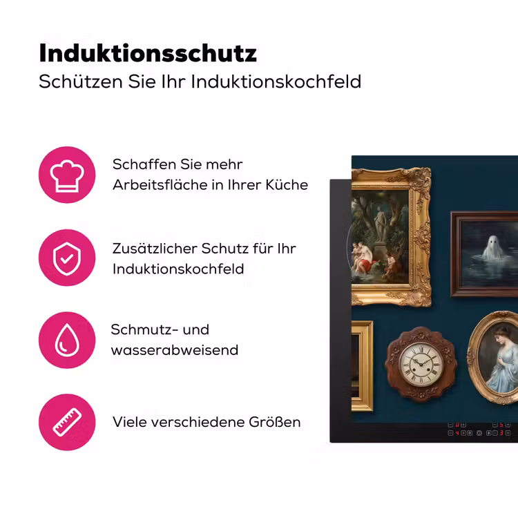Kunst - Schilderijen - Decoratie - Klassiek - Groen Inductie beschermer vinyl 3mm klein -zzzzzzz-lf-ups
