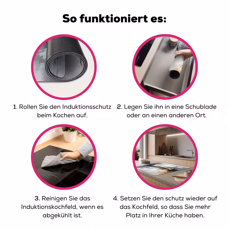 Kunst - Grijs - Goud - Abstract Inductie beschermer vinyl 3mm middel -zzzzzzz-lf-werking