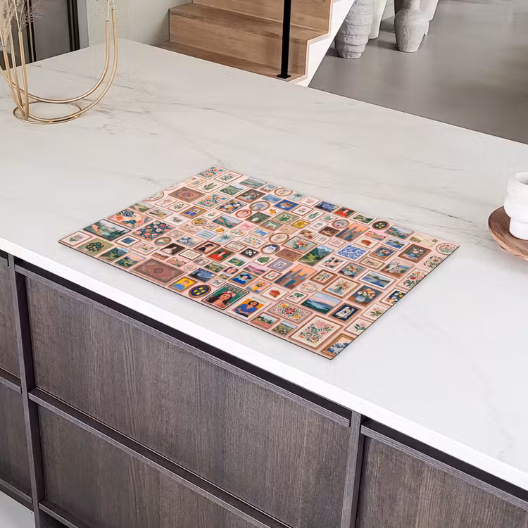 Kunst - Collectie - Decoratie - Modern - Kleurrijk Inductie beschermer vinyl 3mm klein -sfeer8