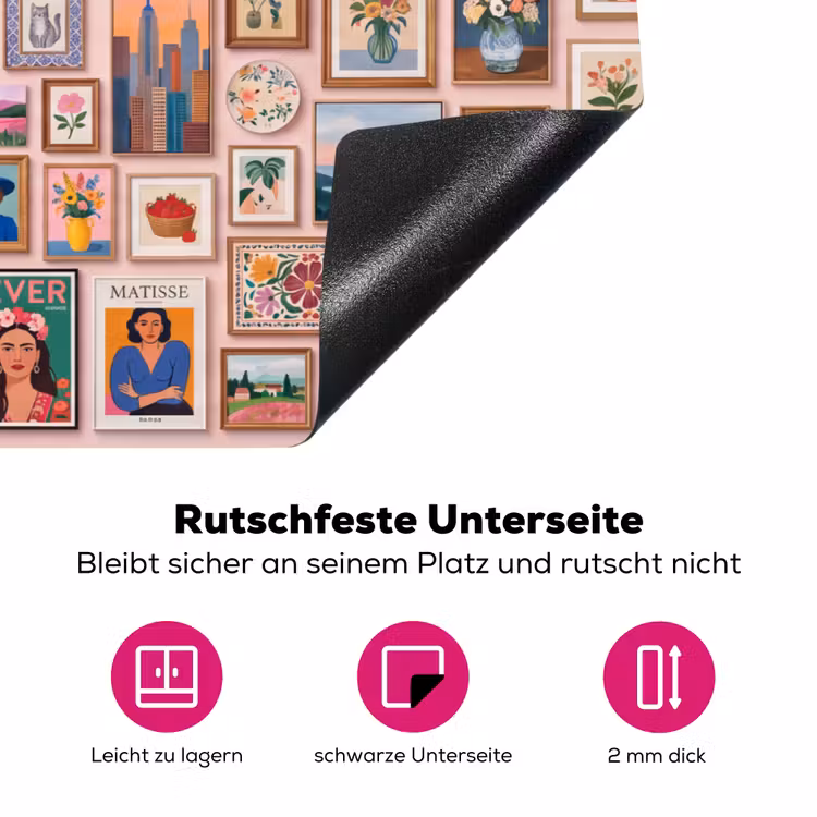 Kunst - Collectie - Decoratie - Modern - Kleurrijk Inductie beschermer vinyl 3mm klein -zzzzzzz-lf-onderkant