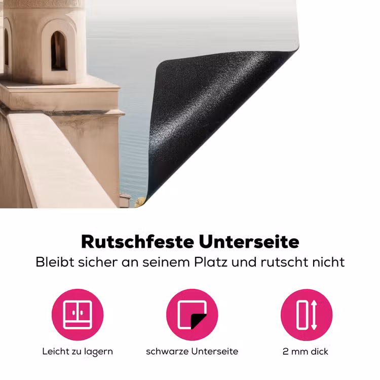 Kust - Klif - Boom - Gebouw Inductie beschermer vinyl 3mm klein -zzzzzzz-lf-onderkant