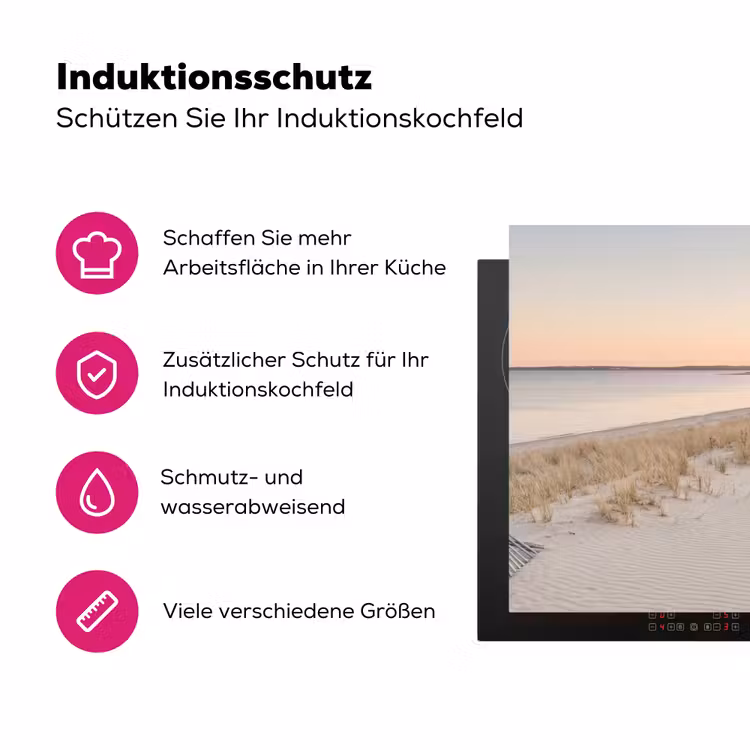 Kustlijn - Horizon - Hek Inductie beschermer vinyl 3mm klein -zzzzzzz-lf-ups