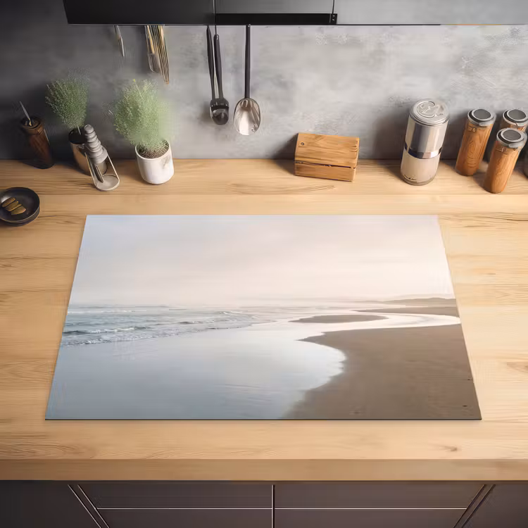 Kustlijn - Strand - Oceaan Inductie beschermer vinyl 3mm klein -sfeer5