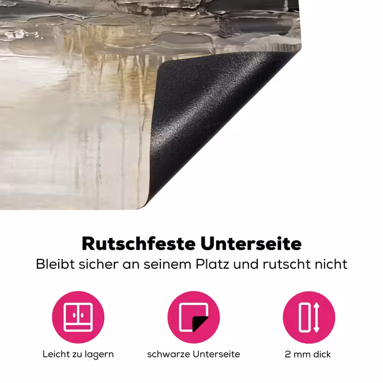 Landschap - Horizon - Natuur - Abstract - Neutraal Inductie beschermer vinyl 3mm klein -zzzzzzz-lf-onderkant