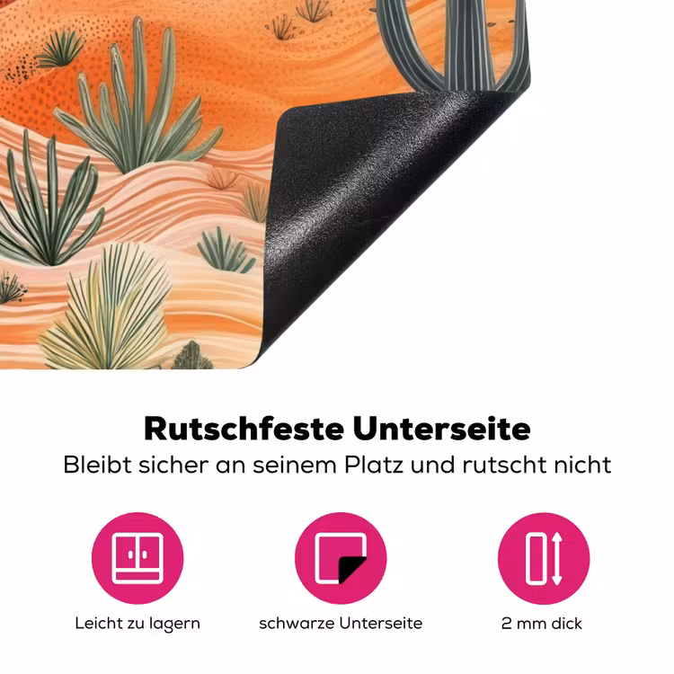 Landschap - Heuvels - Zonsondergang Inductie beschermer vinyl 3mm klein -zzzzzzz-lf-onderkant