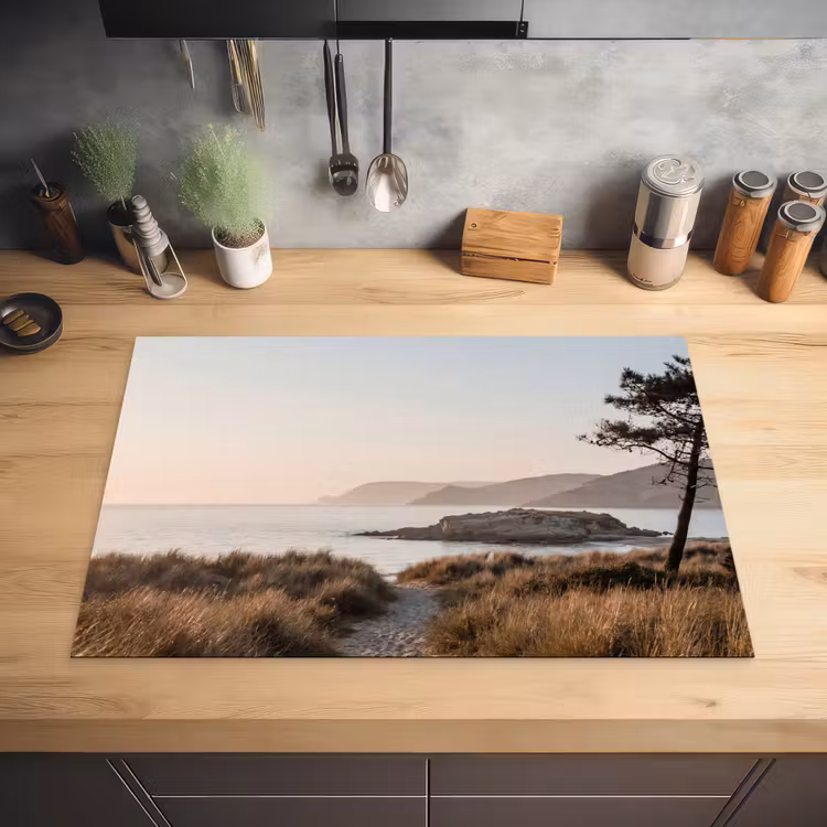 Landschap - Kust - Duinen Inductie beschermer vinyl 3mm klein -sfeer5