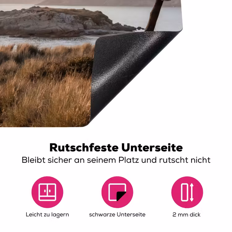 Landschap - Kust - Duinen Inductie beschermer vinyl 3mm klein -zzzzzzz-lf-onderkant