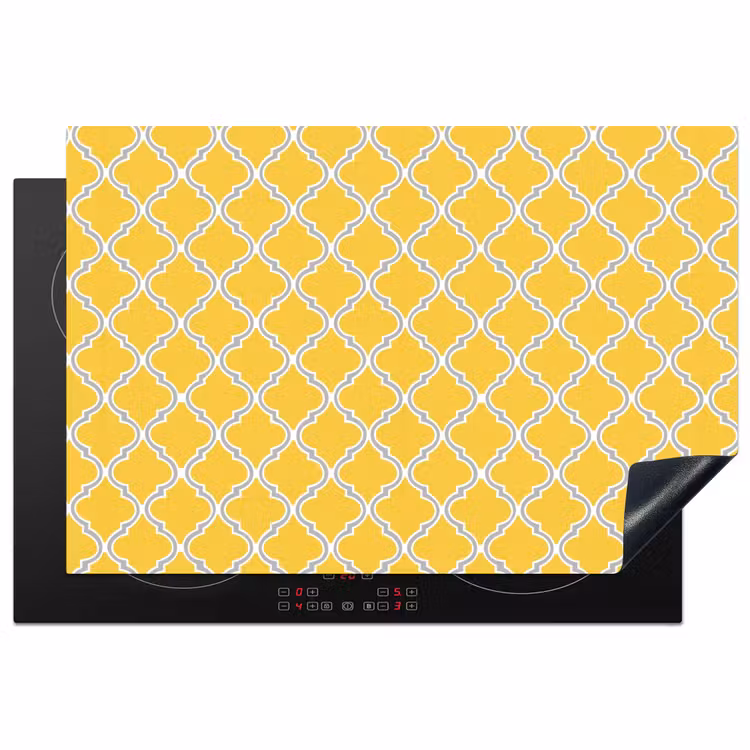 Lantaarn - Arabesk - Elegant - Geel Inductie beschermer vinyl 3mm klein 276 -3d